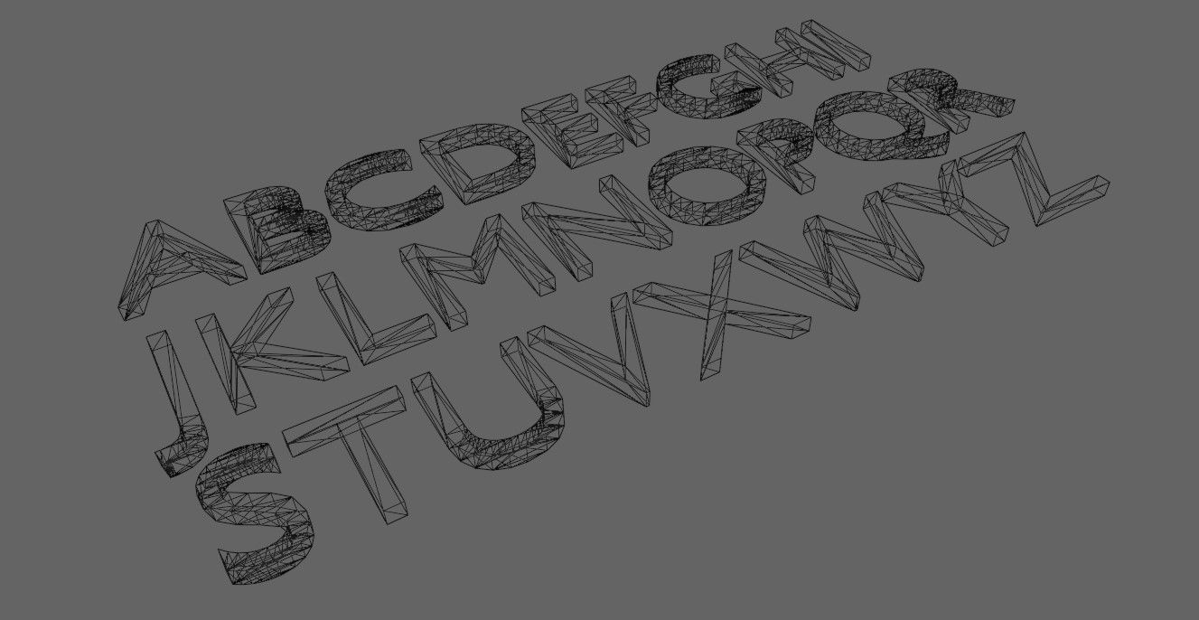 Alphabet for Printing 3D print model_3