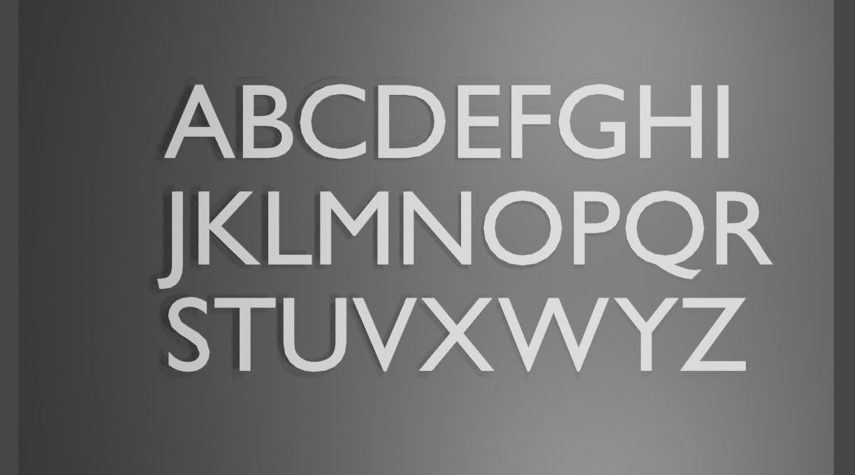 Alphabet for Printing 3D print model_2