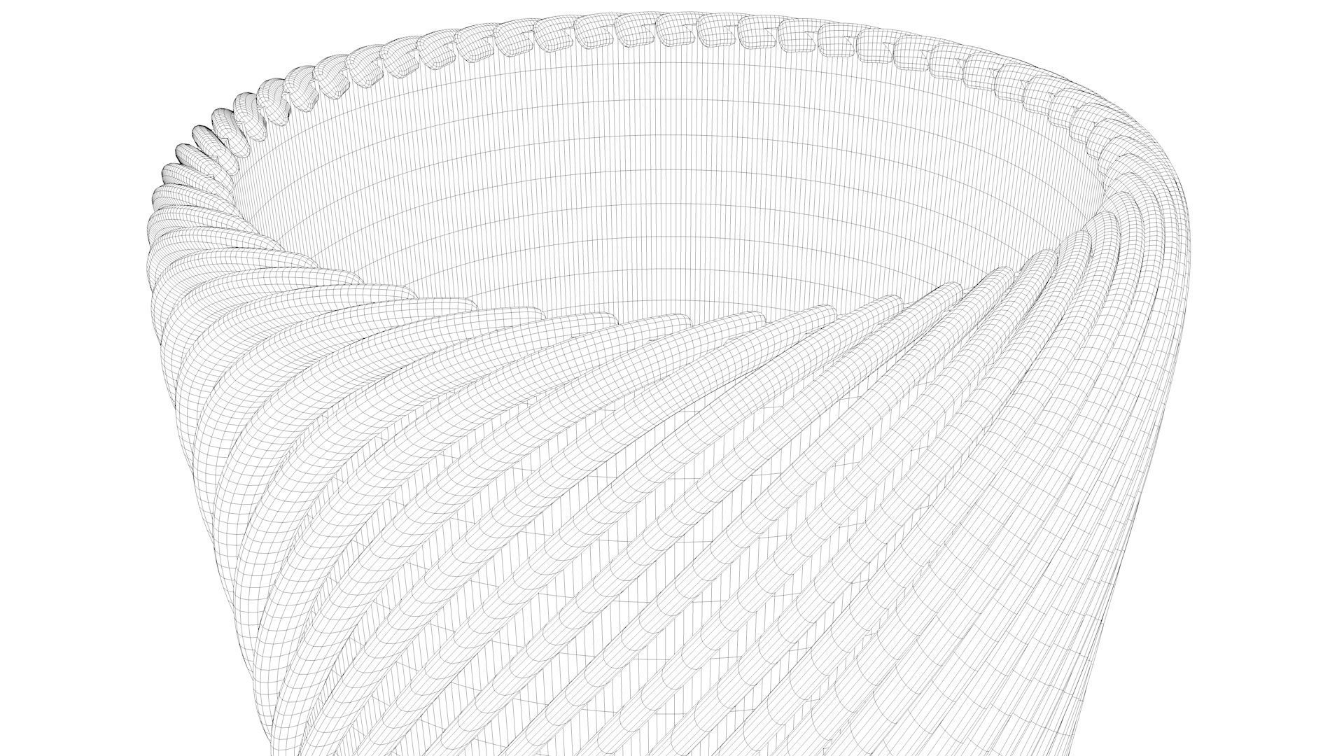 Detailed modern vase 3D model_7