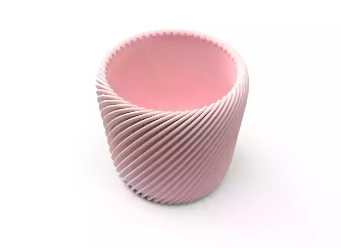 Detailed modern vase