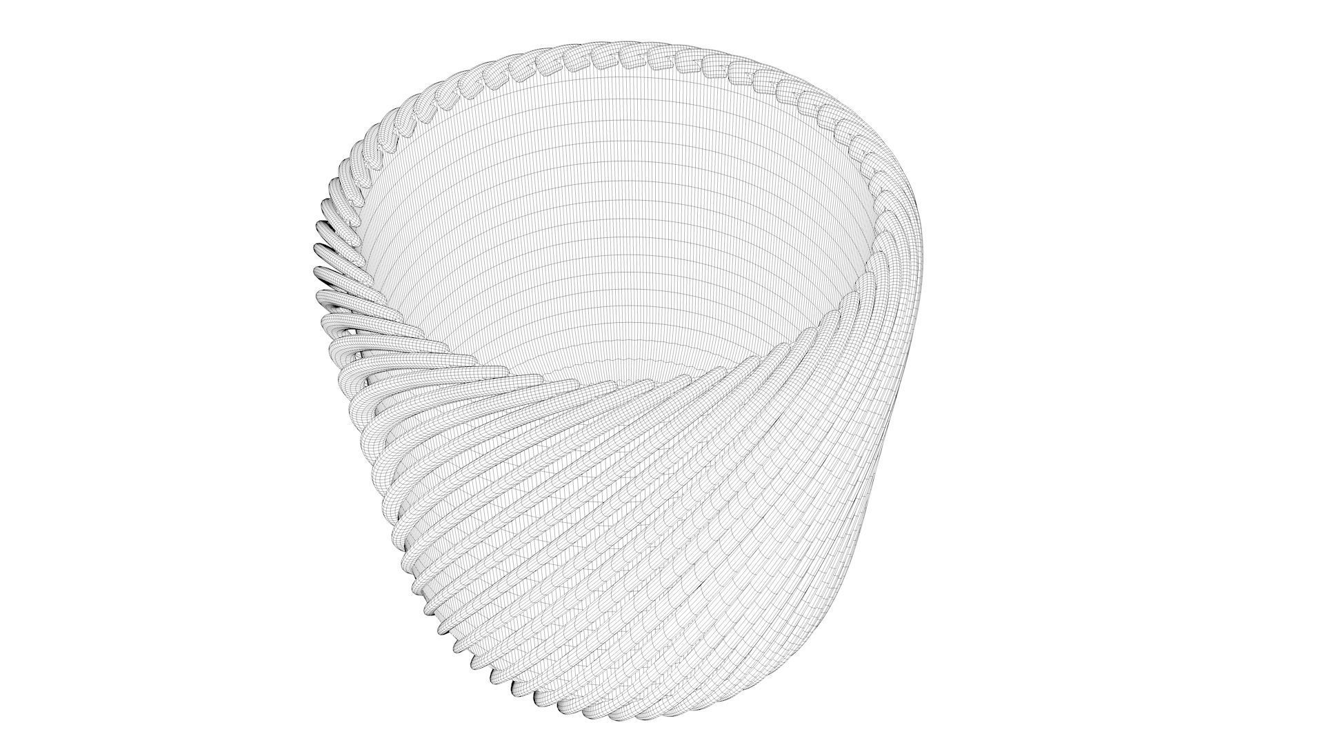 Detailed modern vase 3D model_6