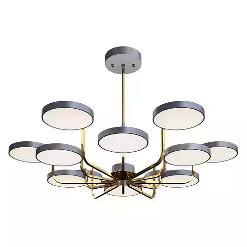 TAVIS modern chandelier with six circular lights