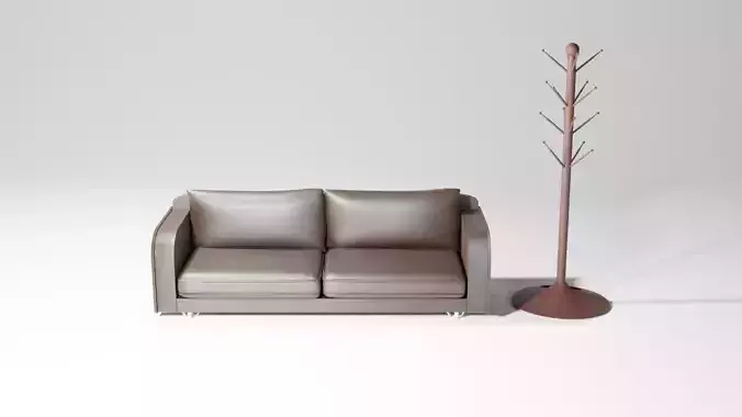  Leather armchair and gift hanger