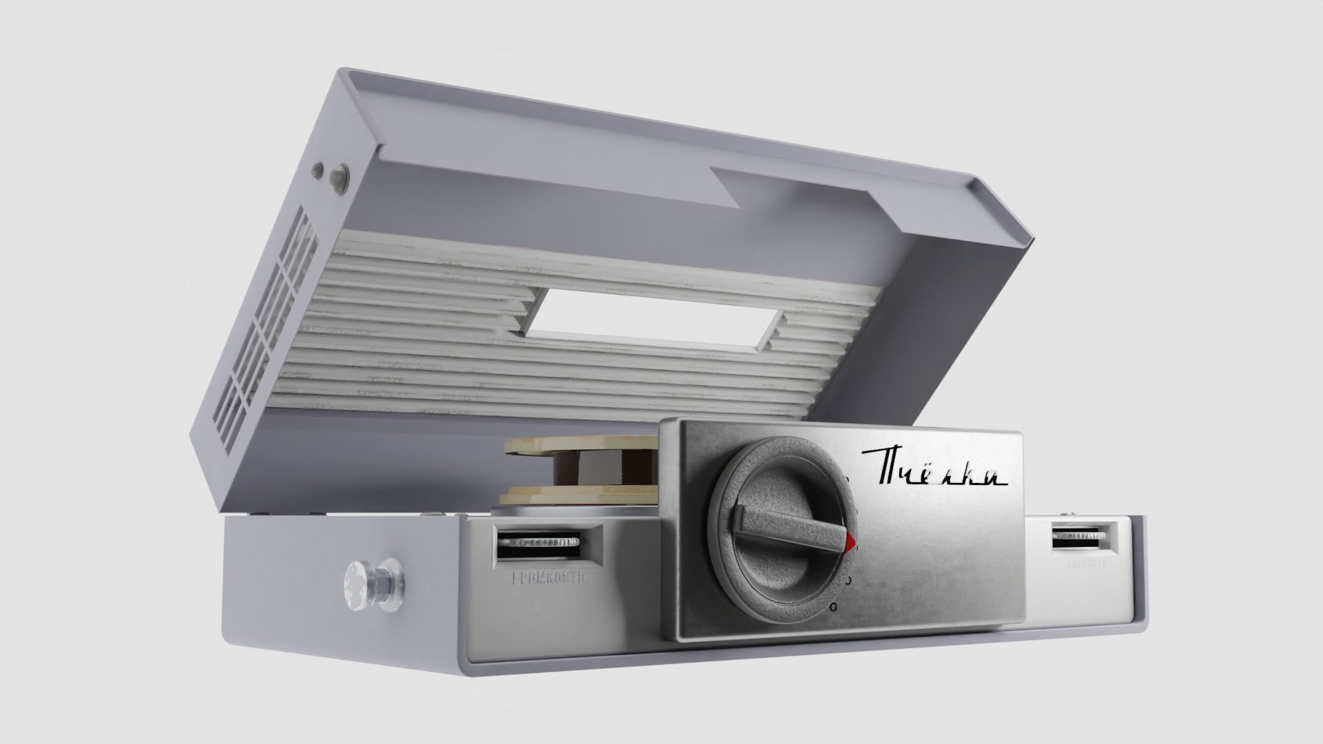 Toy-tape recorder 3D model_2