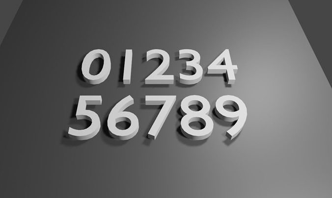 Number for Printing - Numeros 3D print model