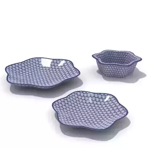 Blue Plates Set
