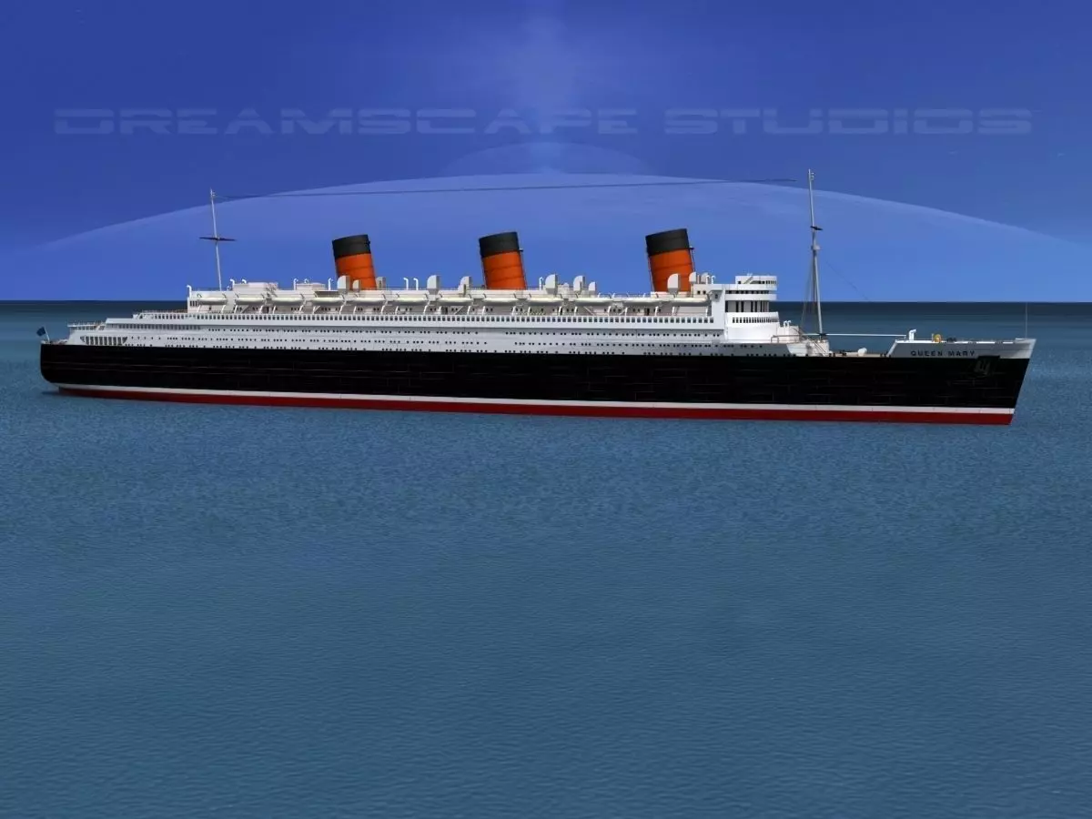 RMS Queen Mary 1 3D model_0
