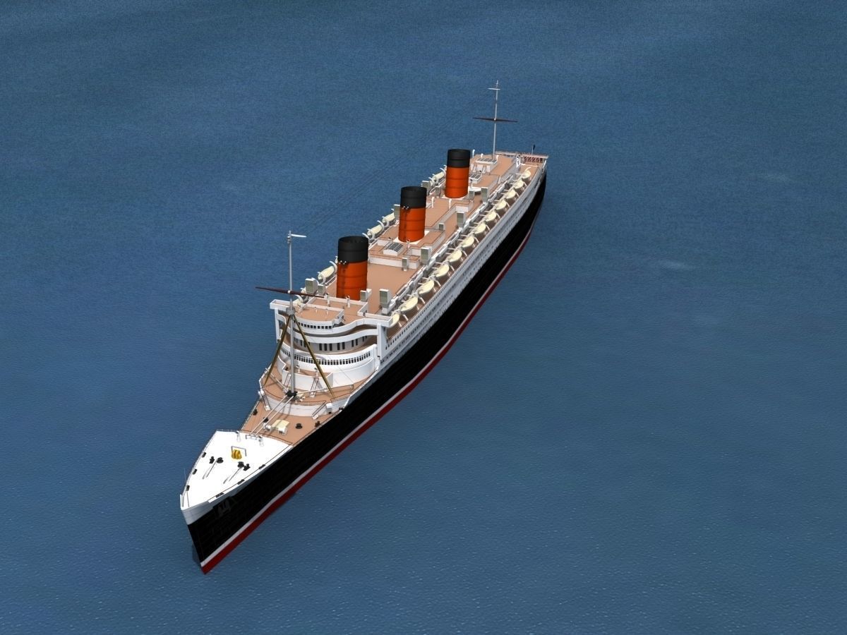 RMS Queen Mary 1 3D model_12