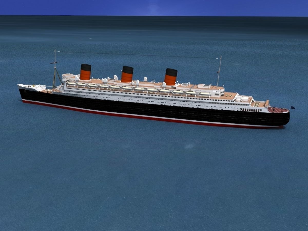 RMS Queen Mary 1 3D model_9