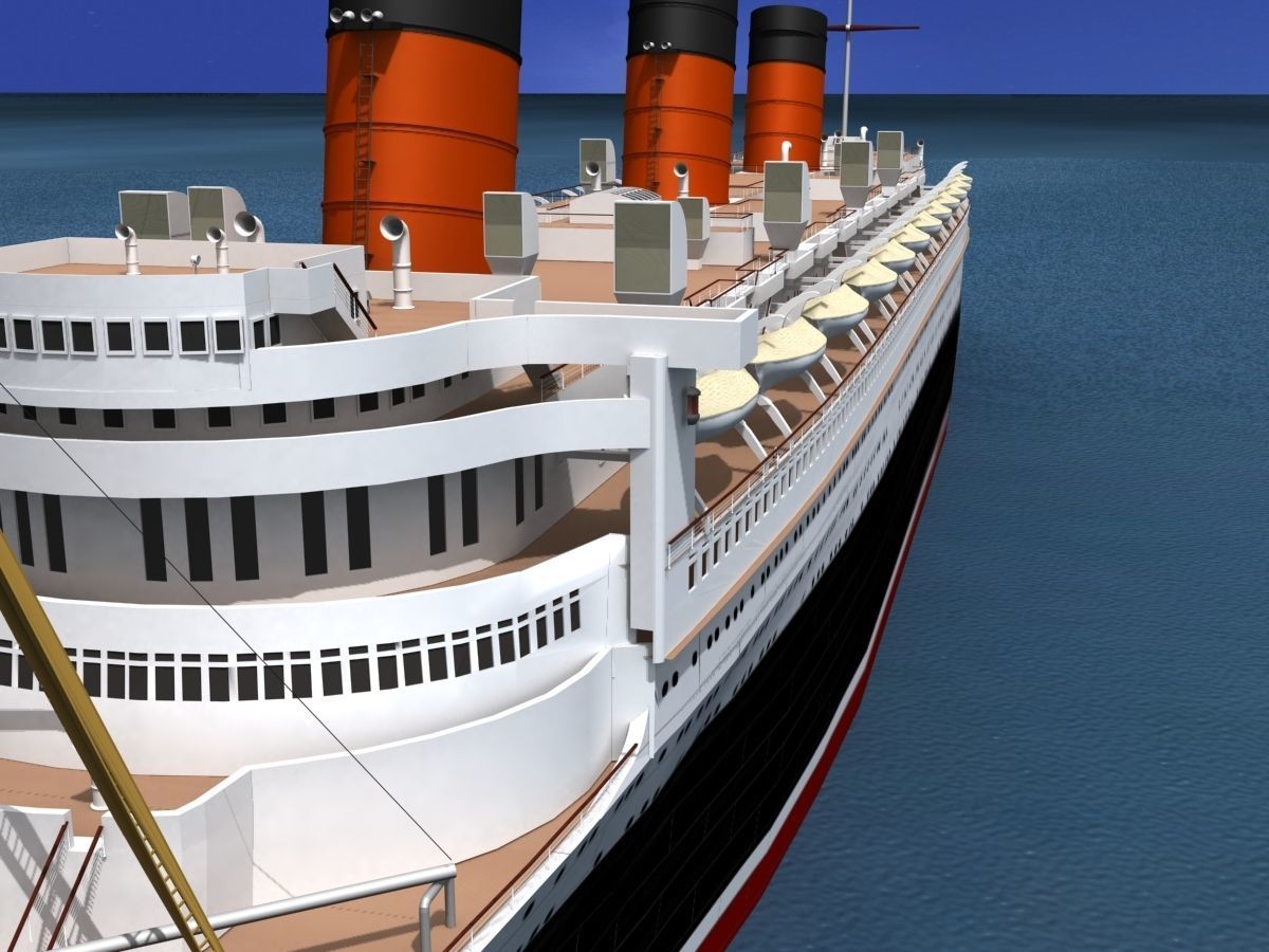 RMS Queen Mary 1 3D model_4
