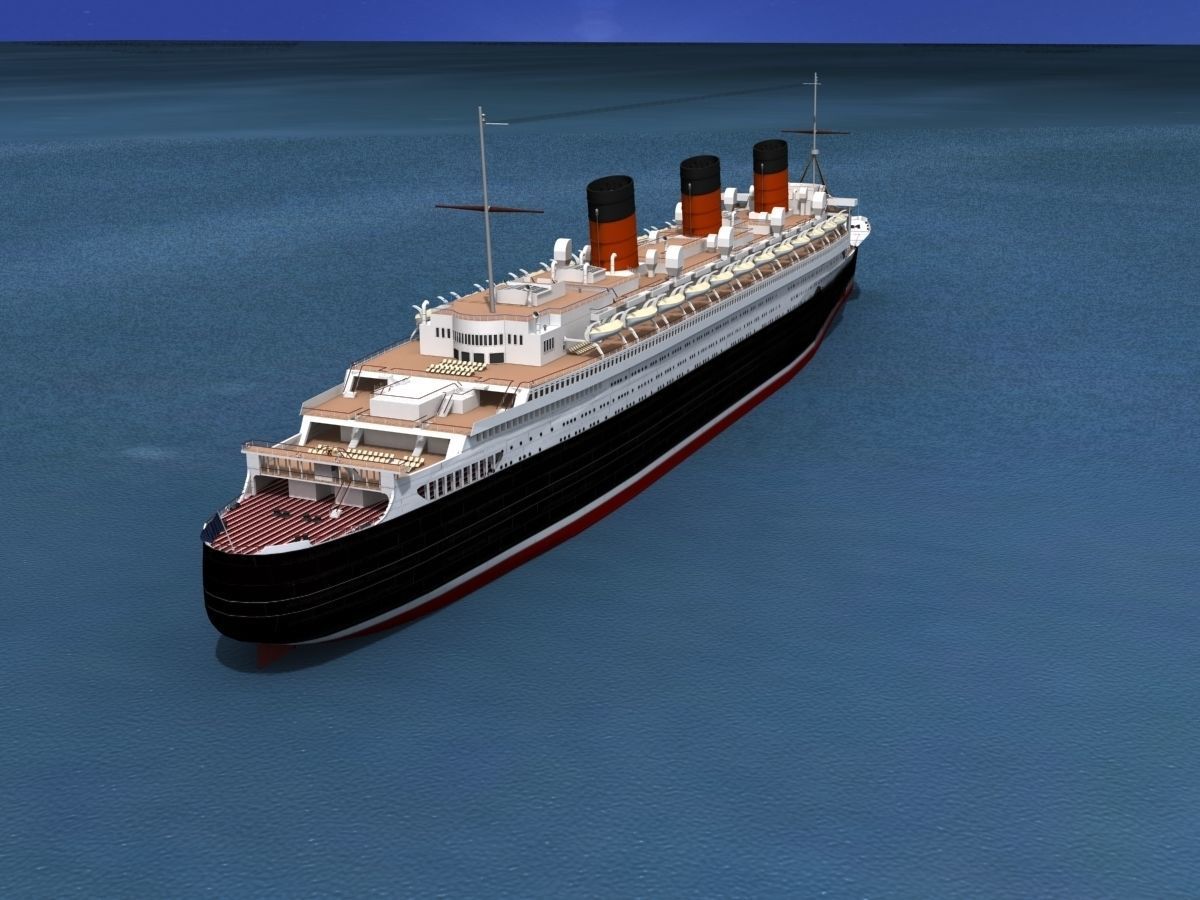 RMS Queen Mary 1 3D model_7