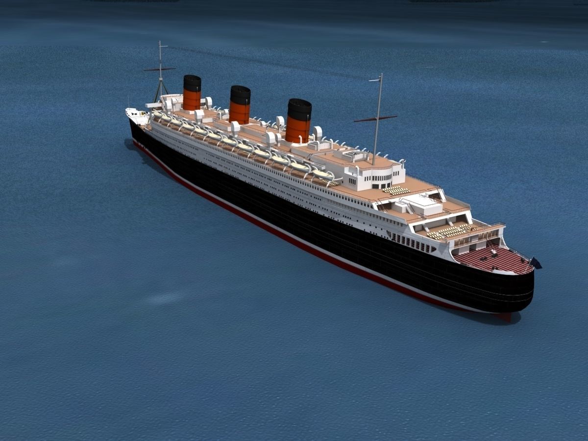 RMS Queen Mary 1 3D model_8