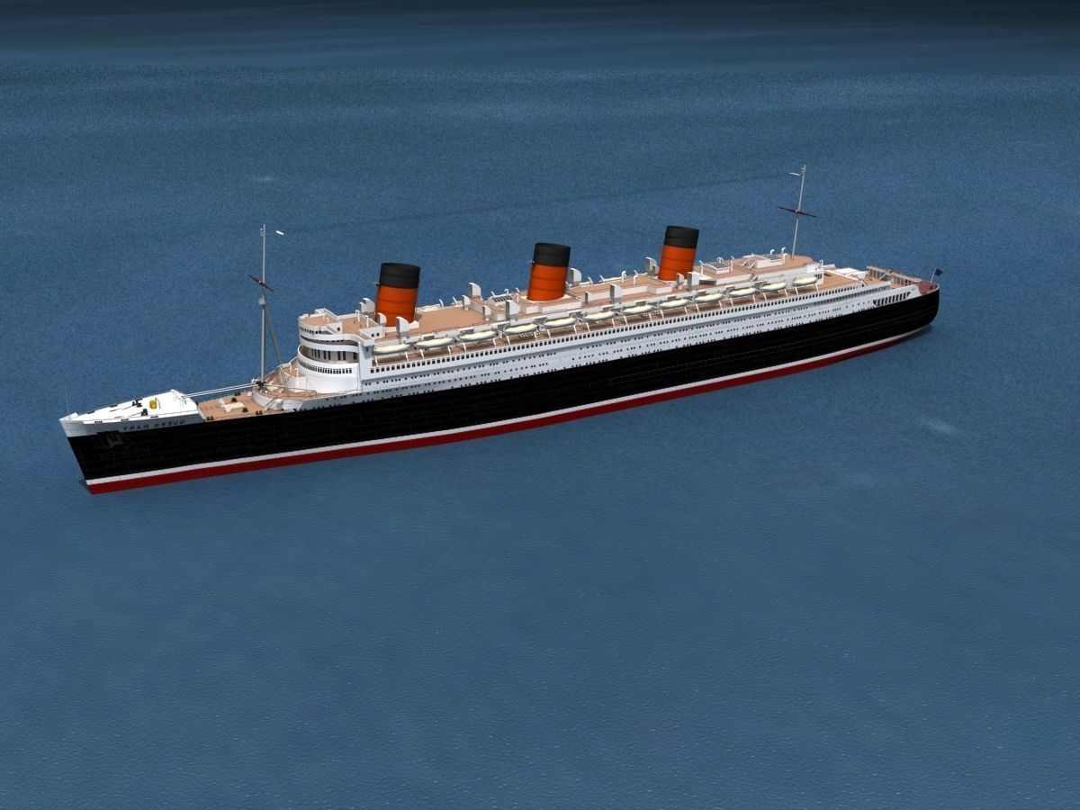 RMS Queen Mary 1 3D model_11