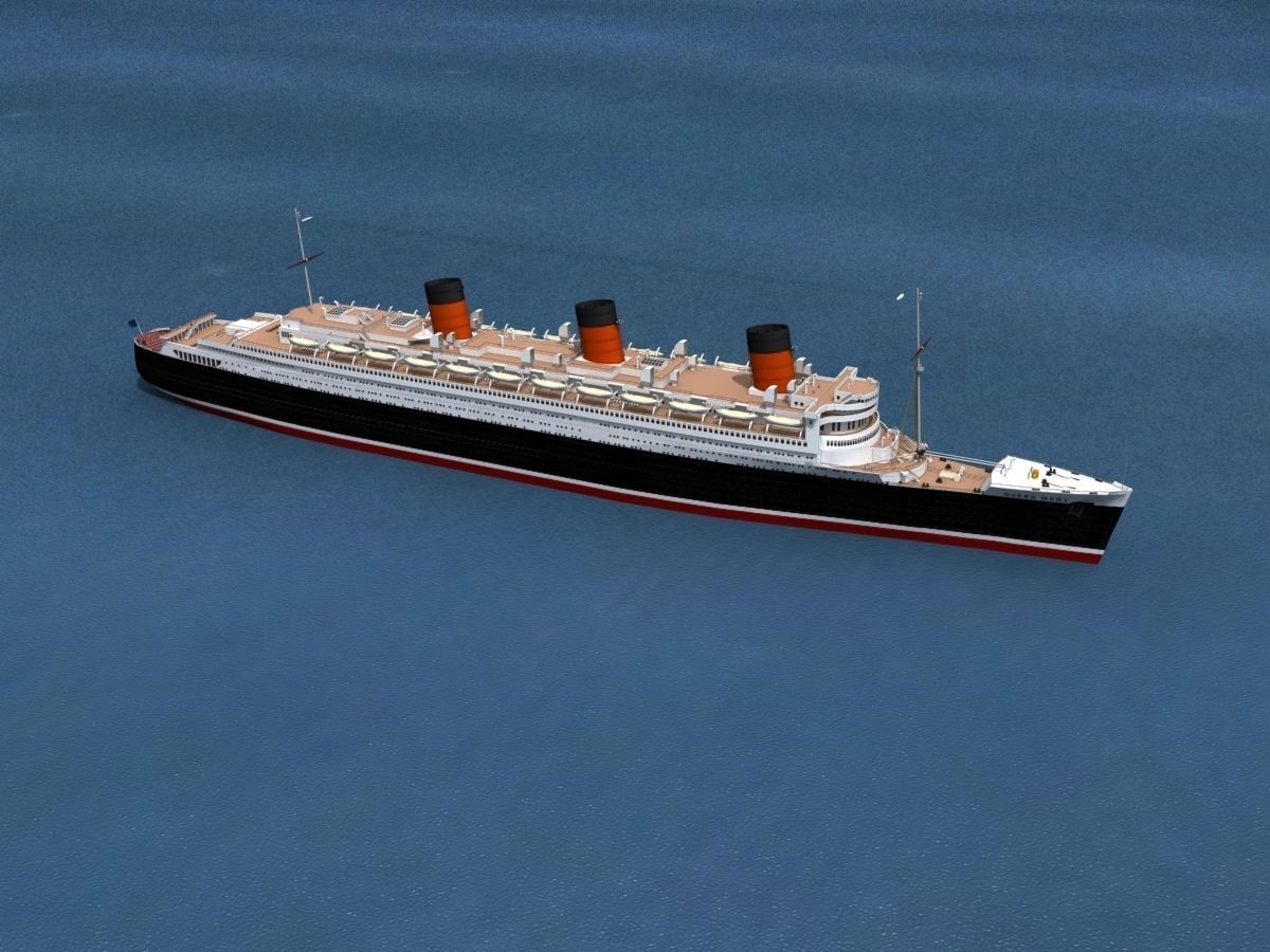 RMS Queen Mary 1 3D model_14
