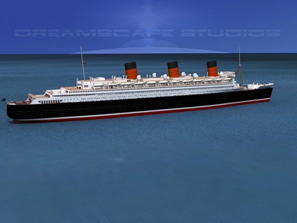 RMS Queen Mary 1 3D model_6