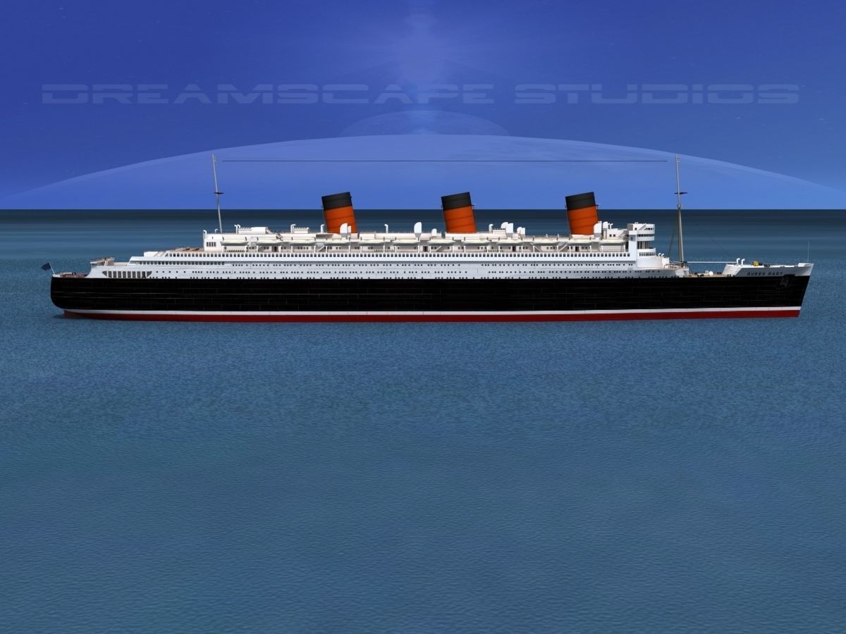 RMS Queen Mary 1 3D model_5