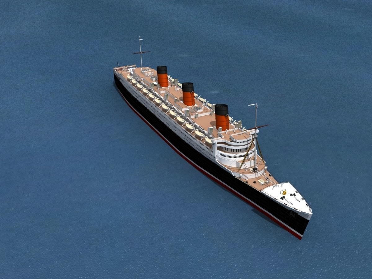RMS Queen Mary 1 3D model_13