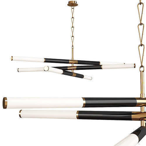 HUNTINGTON CHANDELIER Low-poly 3D model