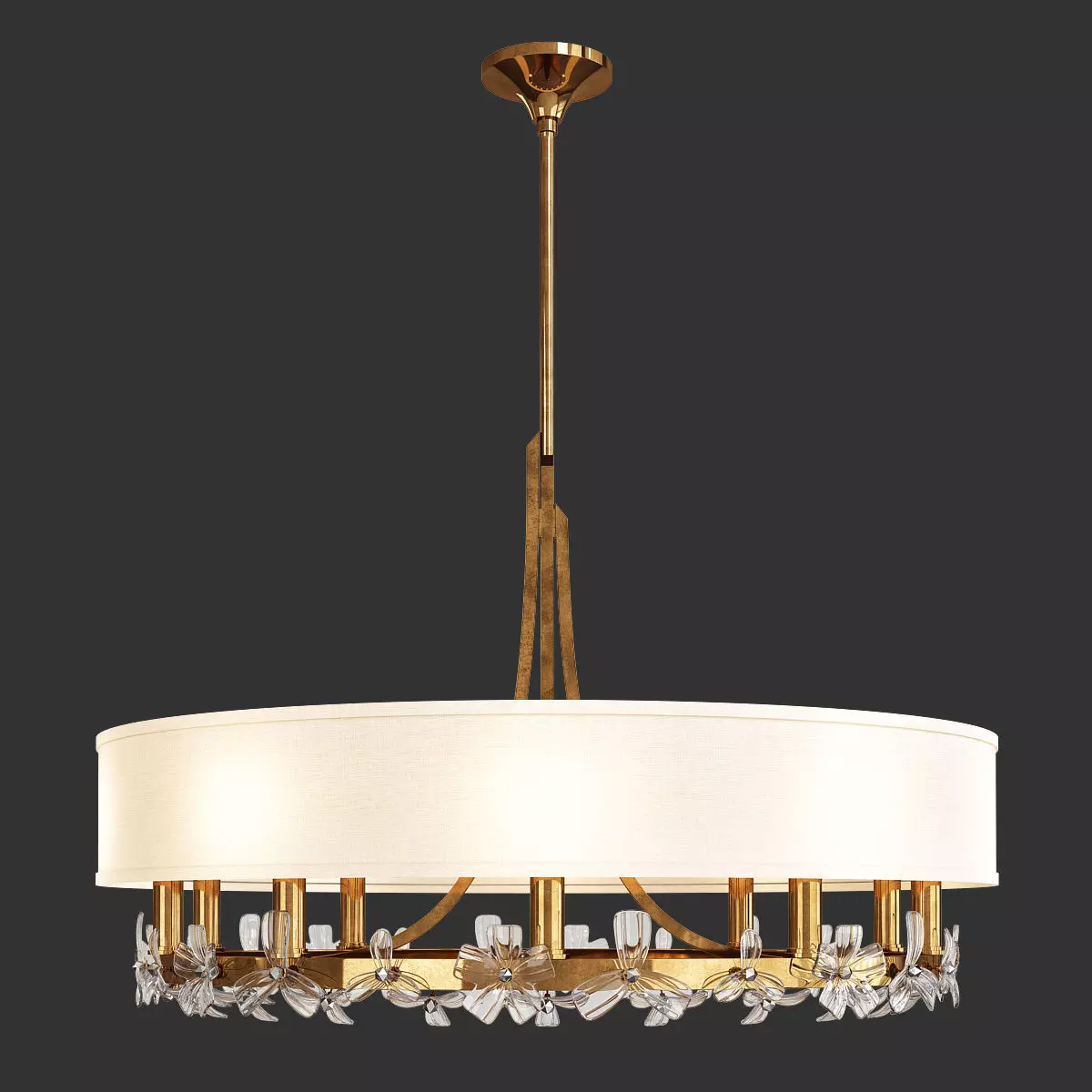 AZU CHANDELIER Low-poly 3D model