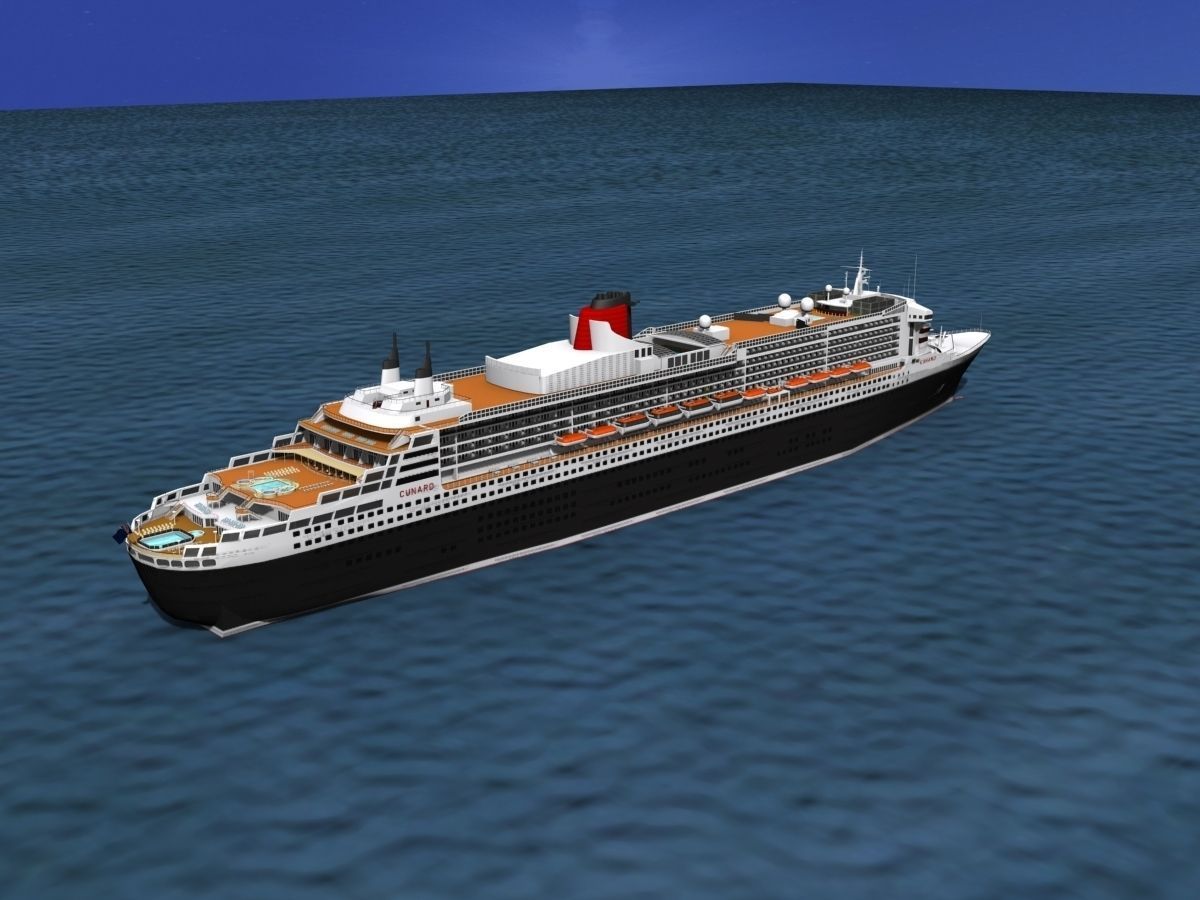 RMS Queen Mary 2 3D model_10