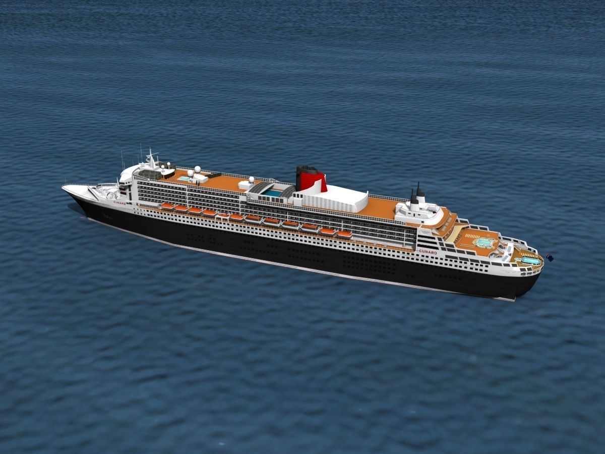 RMS Queen Mary 2 3D model_13