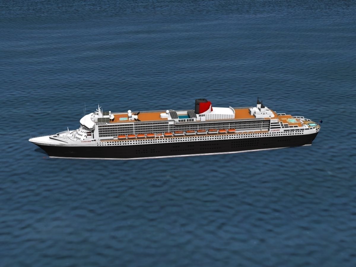 RMS Queen Mary 2 3D model_14