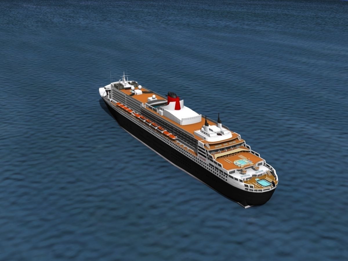 RMS Queen Mary 2 3D model_12