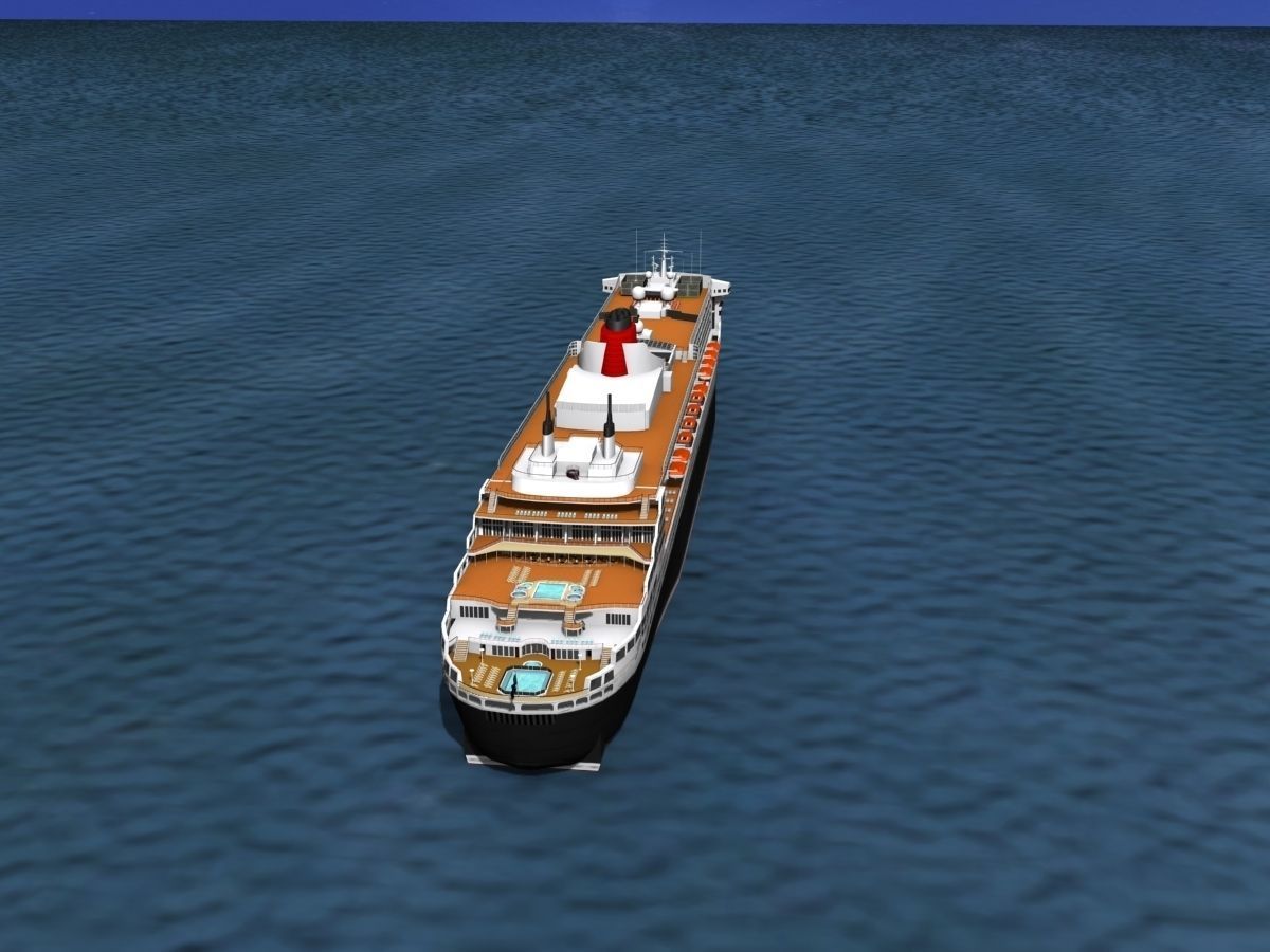 RMS Queen Mary 2 3D model_11