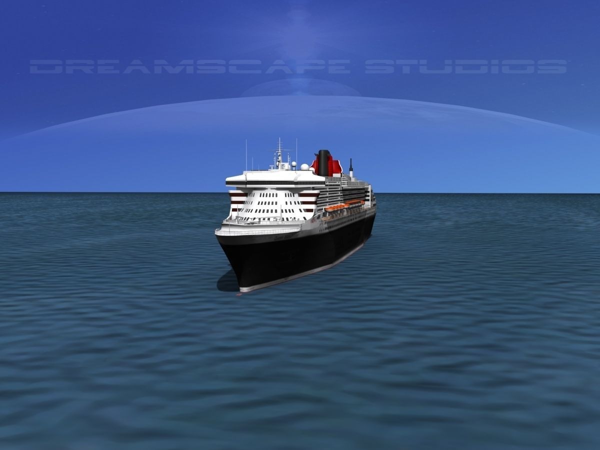 RMS Queen Mary 2 3D model_6