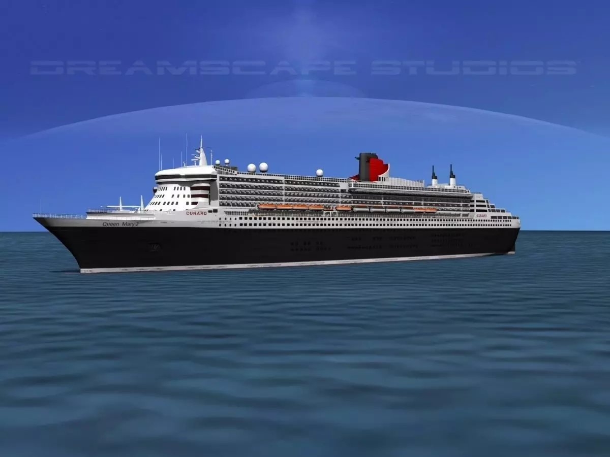 RMS Queen Mary 2 3D model_0