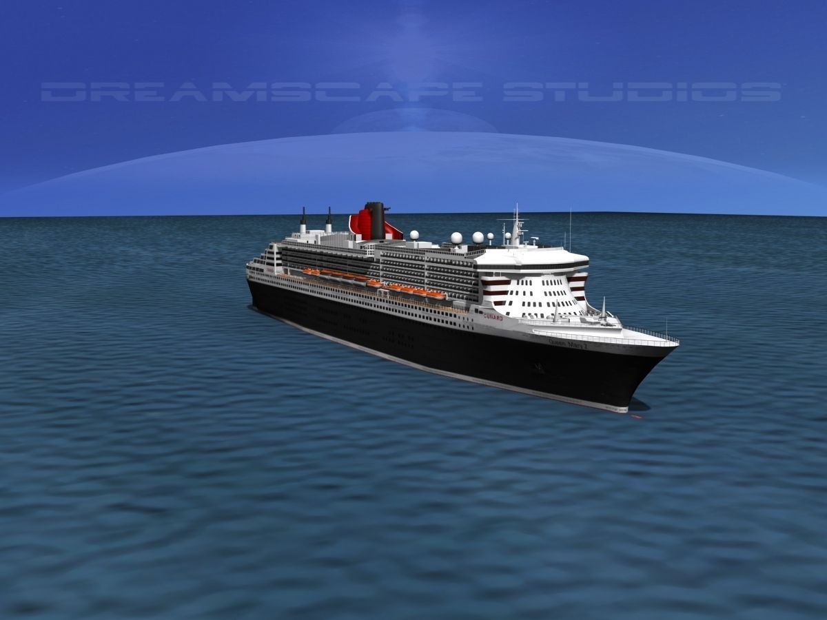 RMS Queen Mary 2 3D model_7