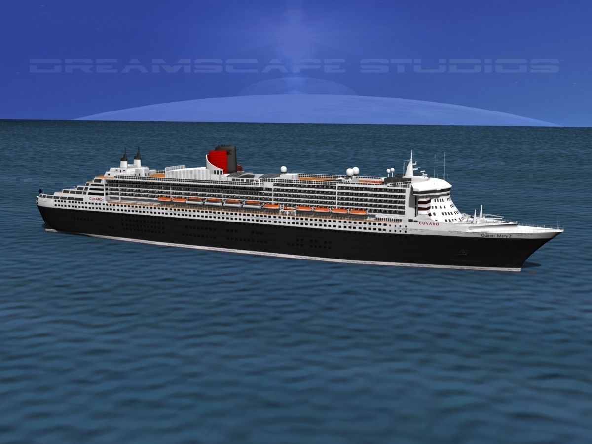 RMS Queen Mary 2 3D model_8