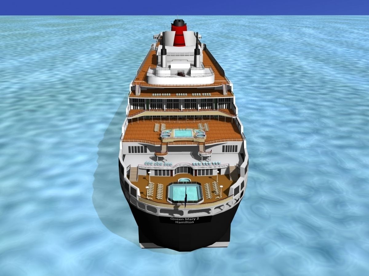 RMS Queen Mary 2 3D model_4