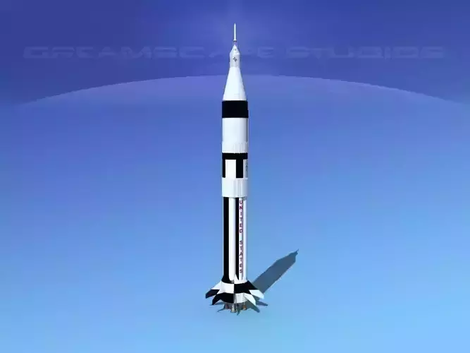 Saturn 1B Launch System 3D model