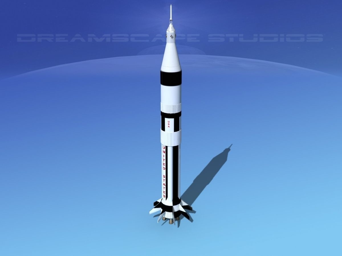 Saturn 1B Launch System 3D model_6