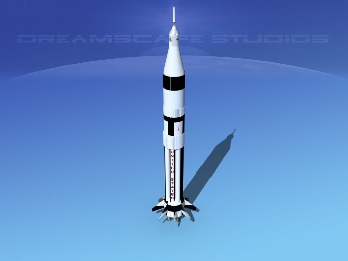 Saturn 1B Launch System 3D model_3