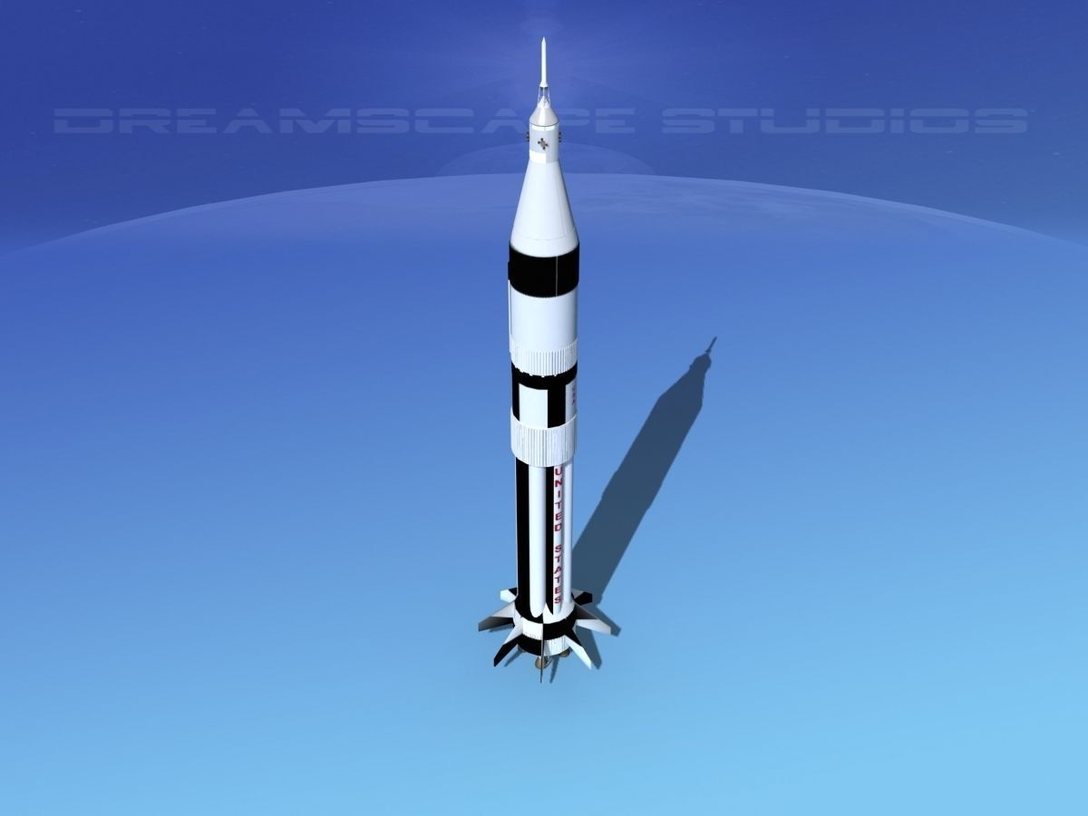Saturn 1B Launch System 3D model_7