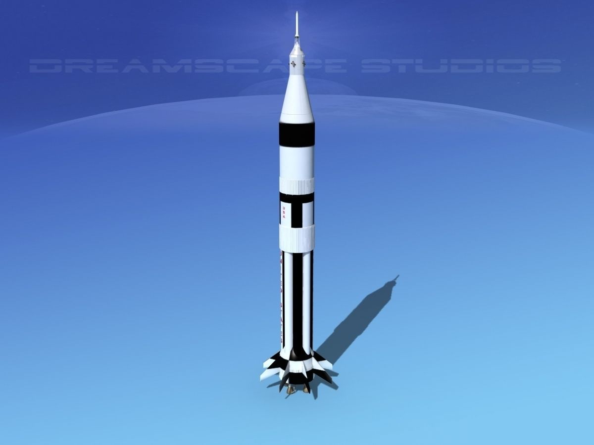 Saturn 1B Launch System 3D model_5