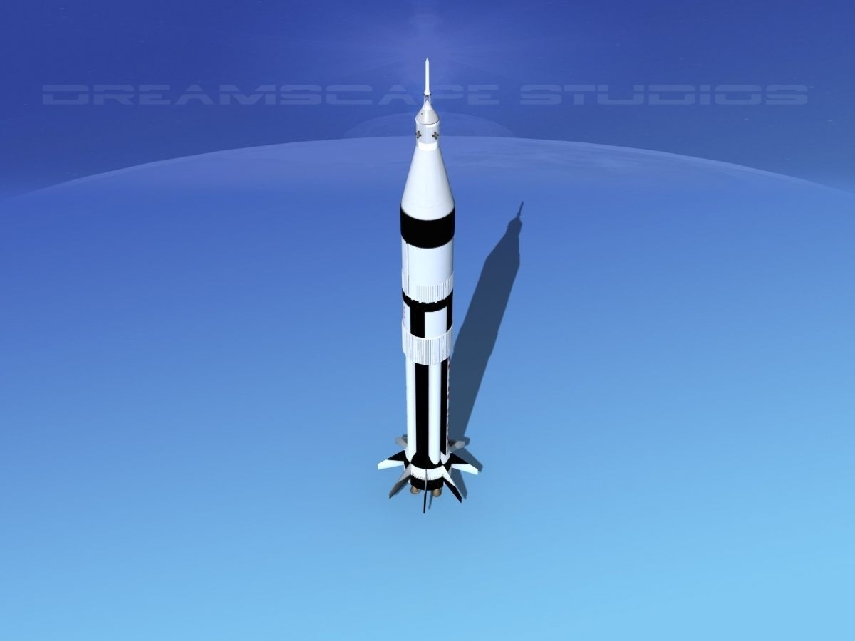 Saturn 1B Launch System 3D model_8