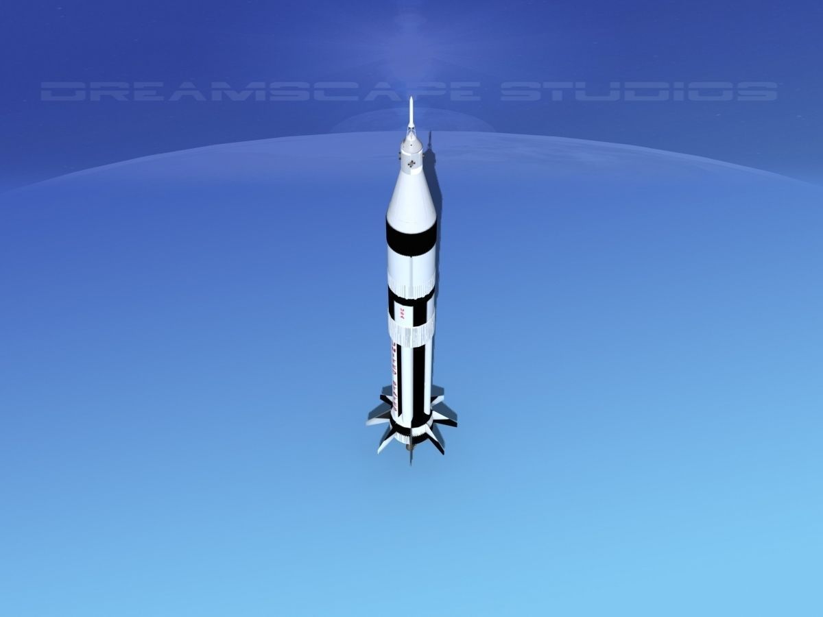 Saturn 1B Launch System 3D model_9