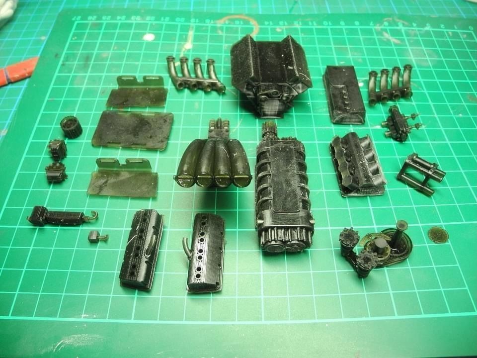 TOP FUEL Engine Hemi Supercharged Complete with Options 3D print model_13