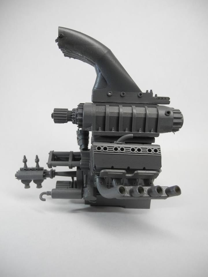 TOP FUEL Engine Hemi Supercharged Complete with Options 3D print model_10