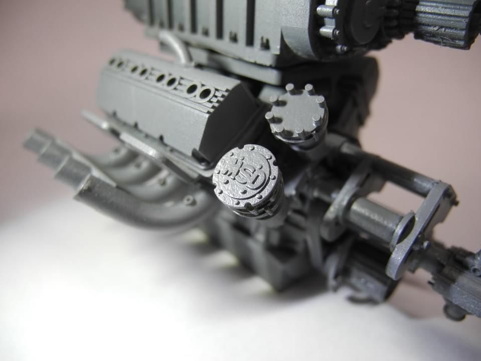 TOP FUEL Engine Hemi Supercharged Complete with Options 3D print model_11