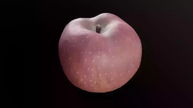 3D Scan Red Apple