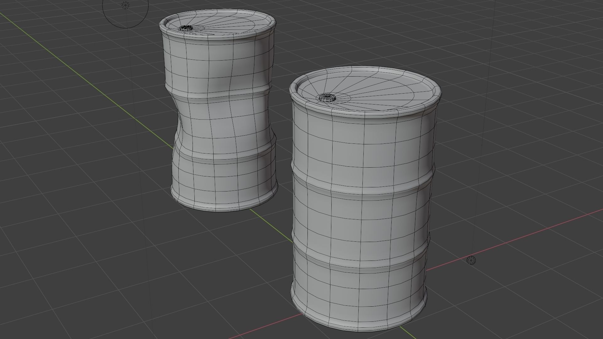 Rusty Used Oil Drums 3D Low-poly 3D model_7