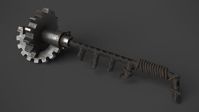 Modifiable Strike Weapon 08 Low-poly 3D model
