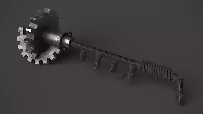 Modifiable Strike Weapon 08 Low-poly 3D model