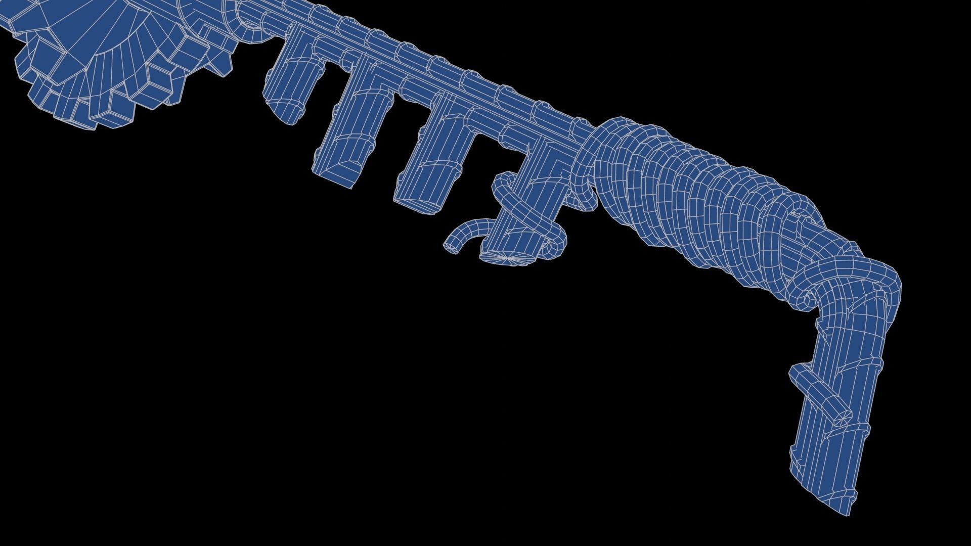 Modifiable Strike Weapon 08 Low-poly 3D model_27