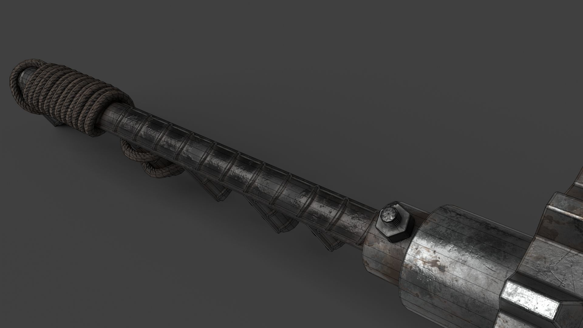 Modifiable Strike Weapon 08 Low-poly 3D model_19