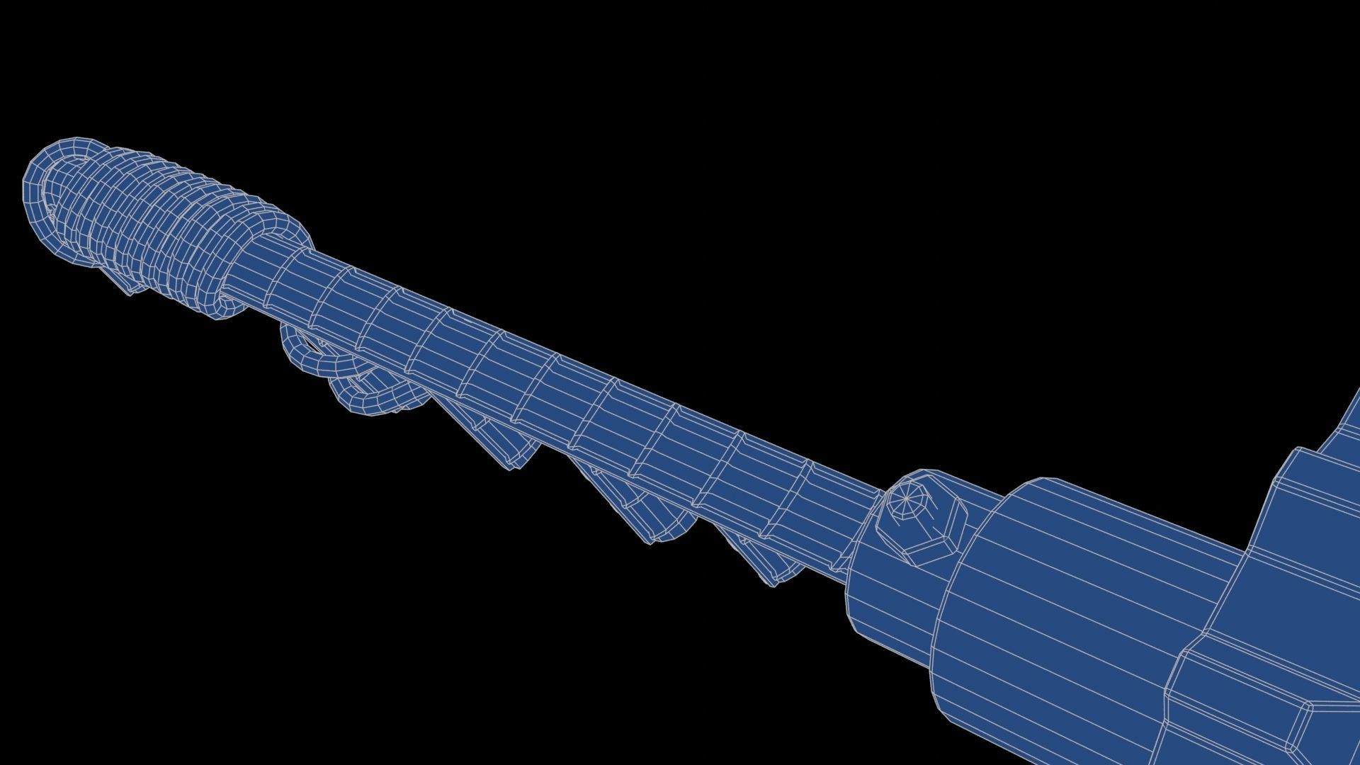 Modifiable Strike Weapon 08 Low-poly 3D model_29